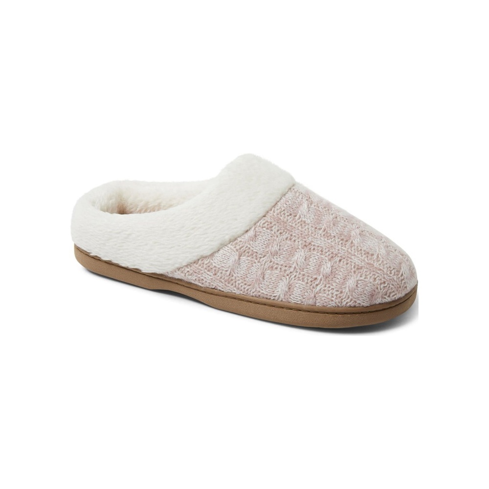 dearfoams Knit Fuzzy Slippers